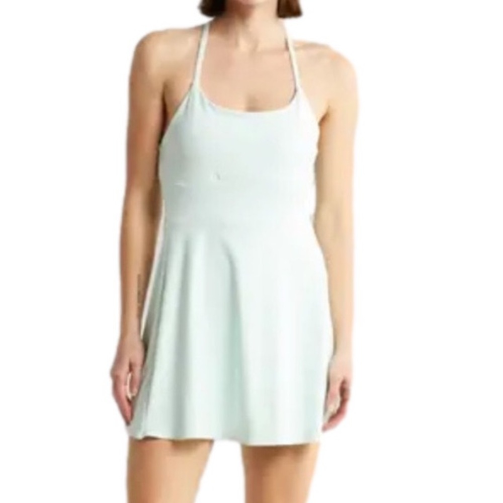 Z by Zella XLarge Dress Outscore Active Mint Green Glimmer built in shorts NWT